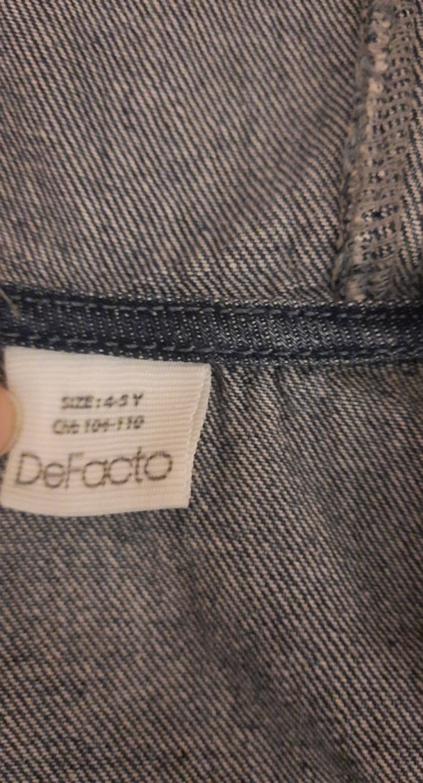 Gri Kapüşonlu Kadın Denim Ceket - Görsel 2