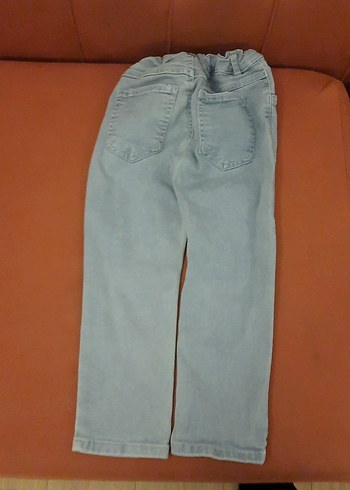 Erkek Çocuk Bol Kesim Bej Denim Pantolon - Görsel 2