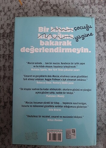 Beden Mucize R.J PALACİO Pegasus Yayınları
