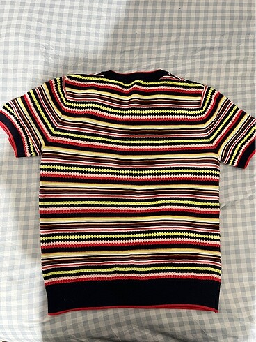 Zara Vintage Renkli Triko Süveter - Görsel 2