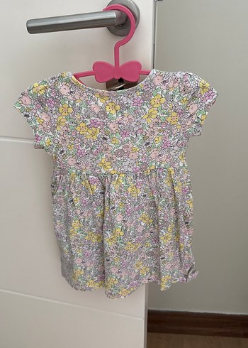 Kız Çocuk Çok Renkli Çiçekli Elbise - Görsel 2