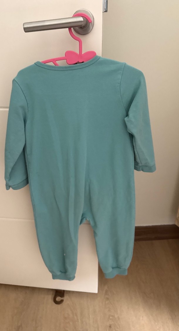 Turkuaz Bebek Fermuarlı Tulum - Görsel 2