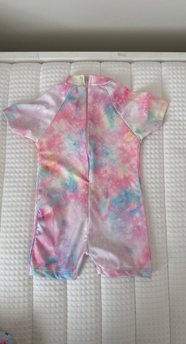 Kız Çocuk Unicorn Desenli Kısa Kollu Mayo - Görsel 2