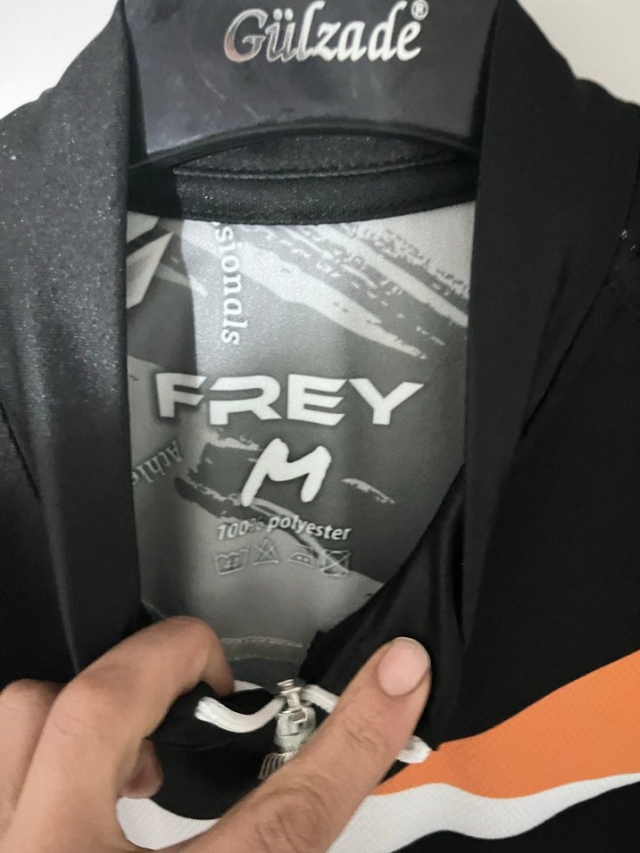 Erkek Siyah Bisiklet Forması, Fermuarlı, Uzun Kollu - Görsel 3