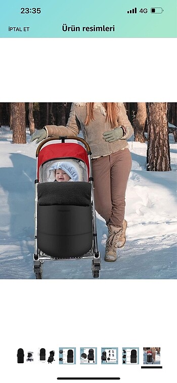 Ayak tulumu bebek arabası - Görsel 11