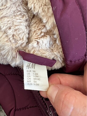 0-3 Ay Beden bordo Renk h&m astronot tulum