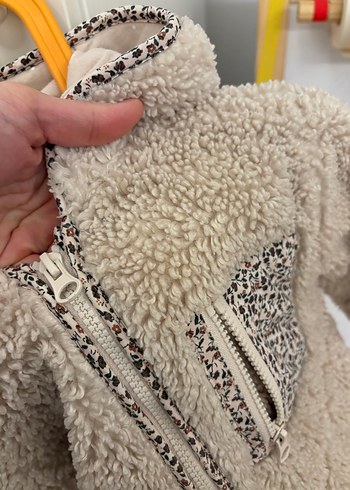 Zara peluş kürk çocuk mont - Görsel 4