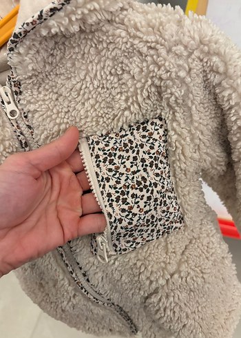 Zara peluş kürk çocuk mont - Görsel 3