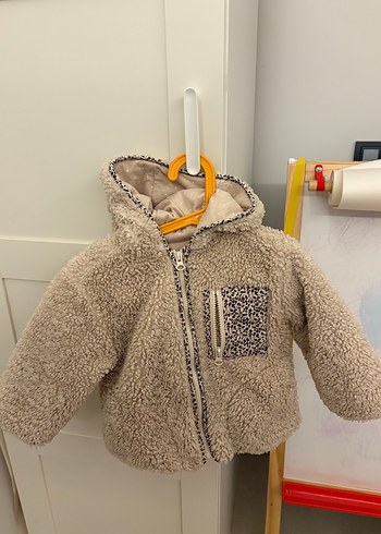 Zara peluş kürk çocuk mont - Görsel 2