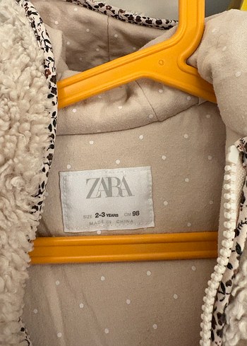 Zara peluş kürk çocuk mont - Görsel 5