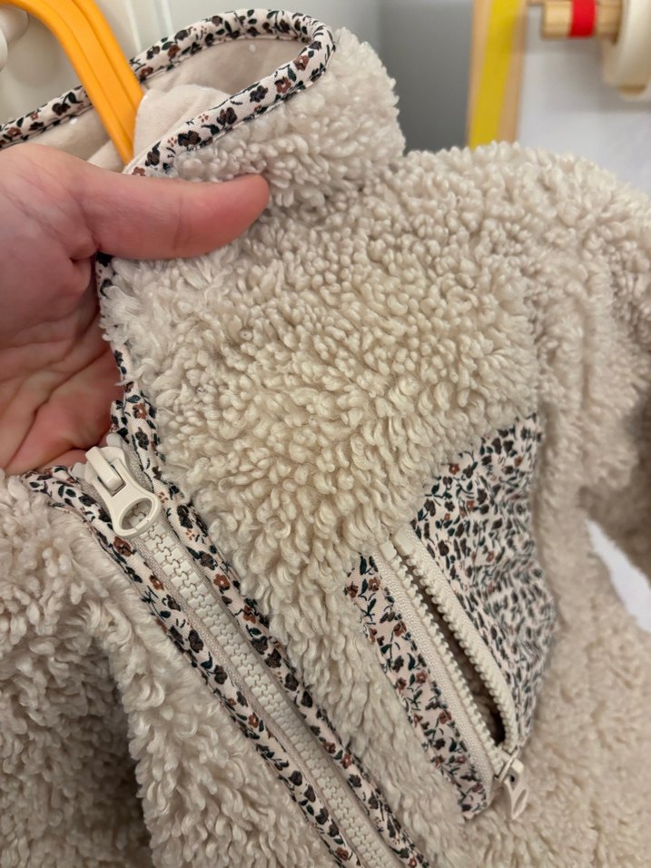 Zara peluş kürk çocuk mont - Görsel 4