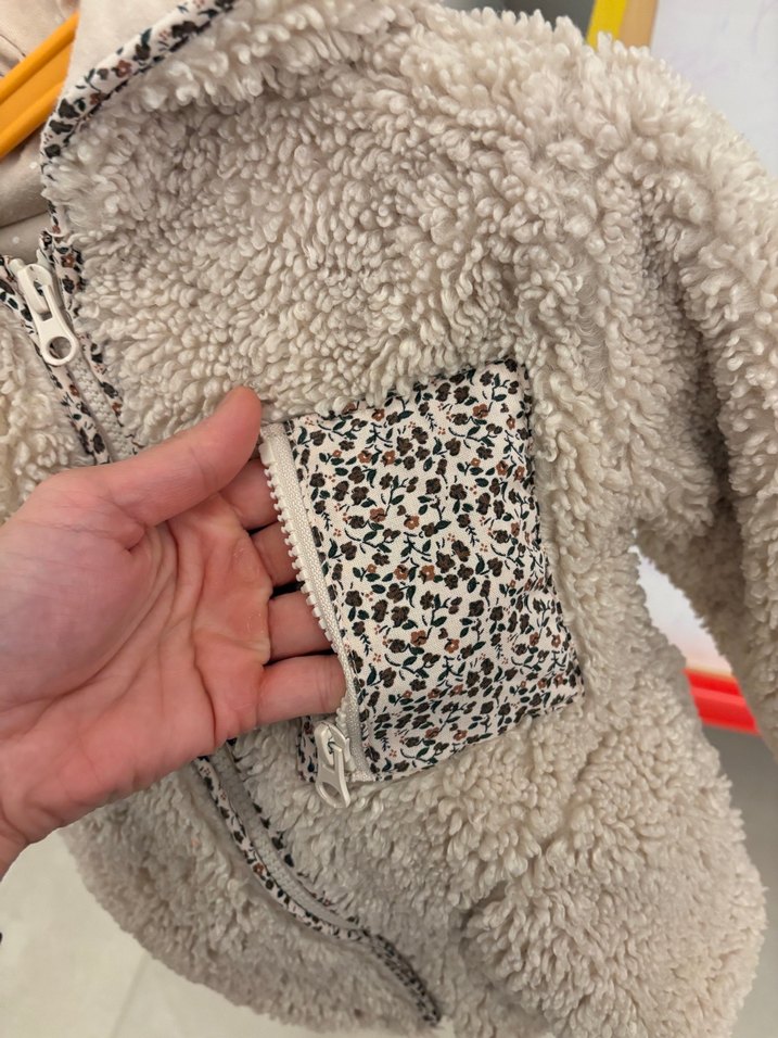 Zara peluş kürk çocuk mont - Görsel 3