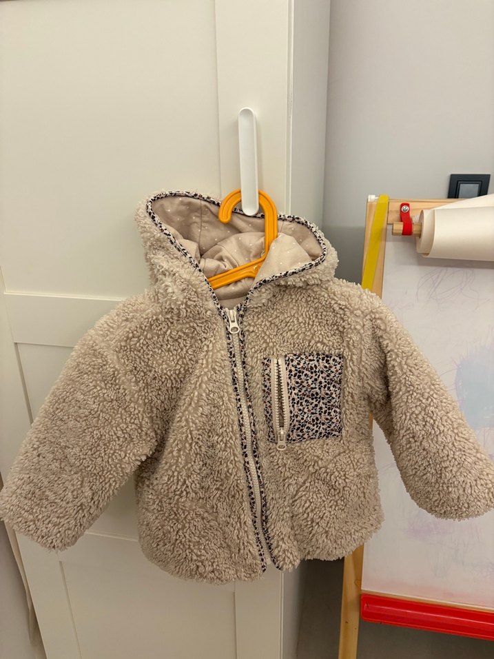 Zara peluş kürk çocuk mont - Görsel 2