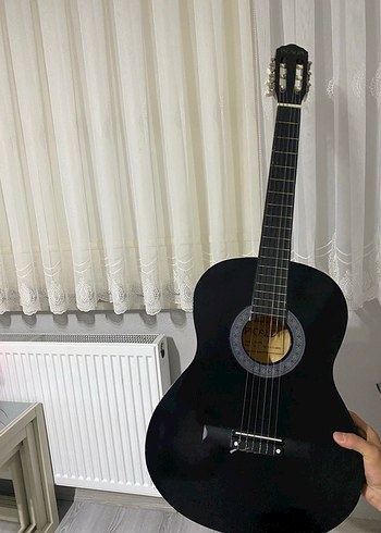 Koyu Siyah Klasik Gitar - Görsel 2