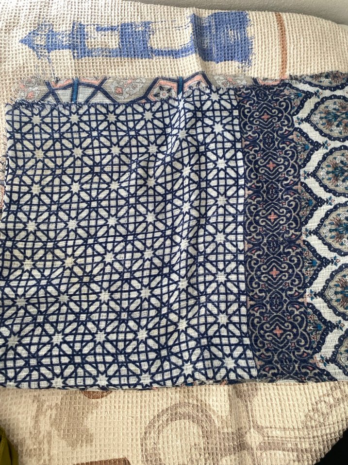 Lacivert Bohem Desenli şal - Görsel 2