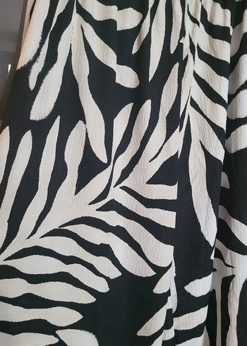 Diğer Zebra Desenli Kadın Uzun Kumaş Pantolon