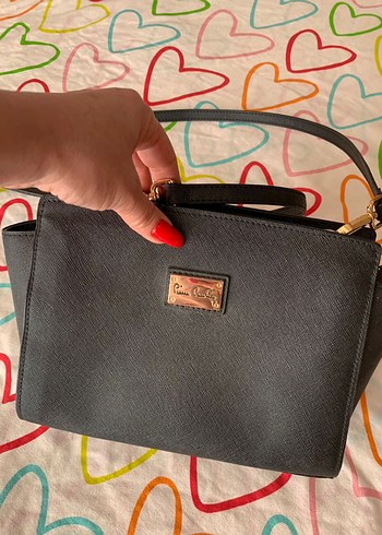 Pierre Cardin Siyah Deri Kadın Çanta