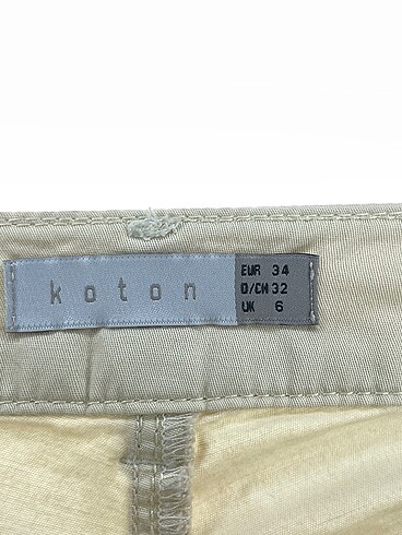 34 Beden ten rengi Renk Koton Jean / Kot %70 İndirimli.