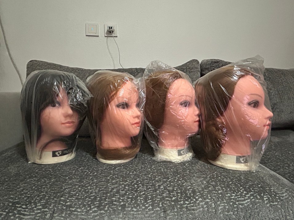 PRODIVA 60CM GERÇEK SAÇLI EGiTiM MANKENi - Görsel 2