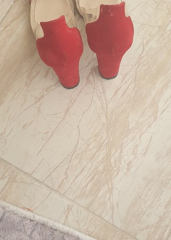 39 Beden kırmızı Renk Klasik Kırmızı Stiletto Topuklu Kadın Ayakkabısı
