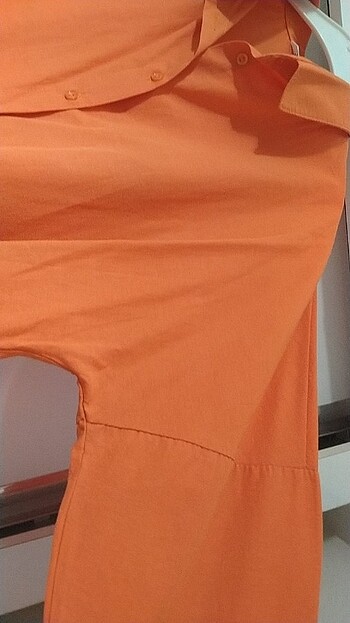 38 Beden Turuncu oversize gömlek