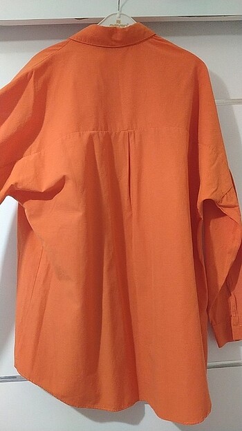 38 Beden turuncu Renk Turuncu oversize gömlek