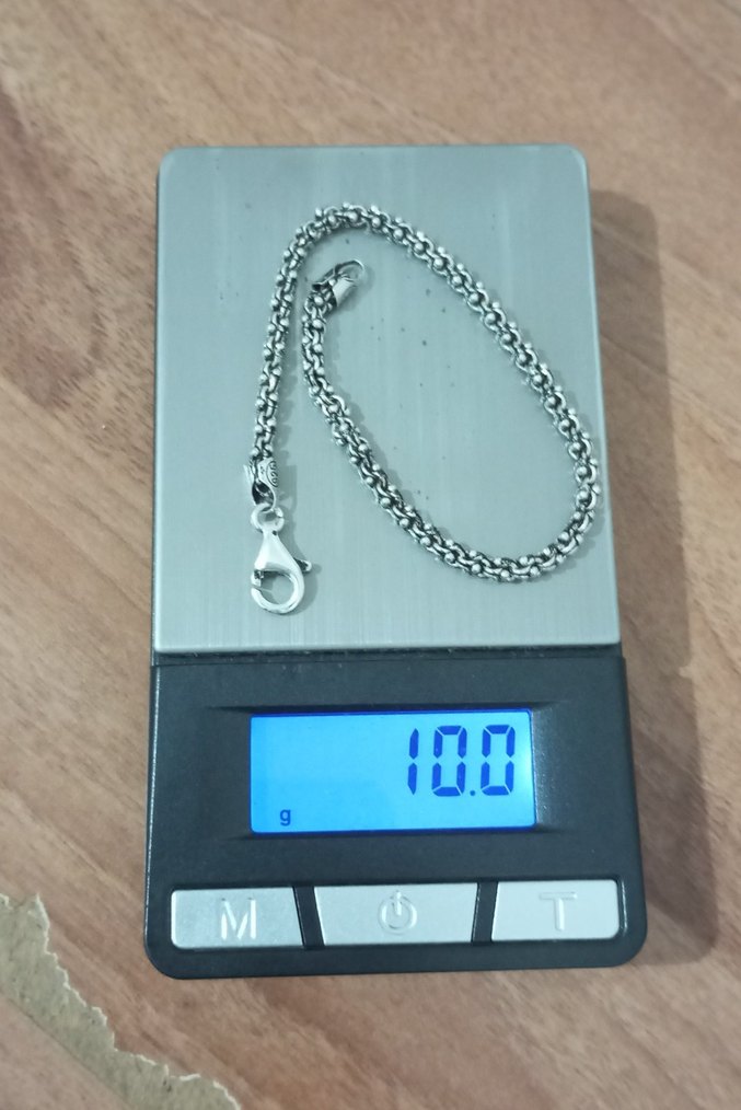 925 ayar gümüş Arnavut bileklik - Görsel 3