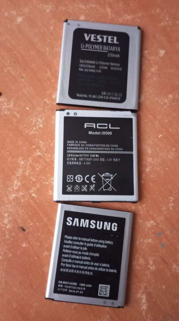 3 adet Samsung i9500 Telefon Bataryası - Görsel 2