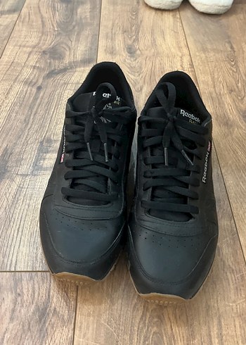 Siyah Reebok klasik erkek Spor Ayakkabı - Görsel 5