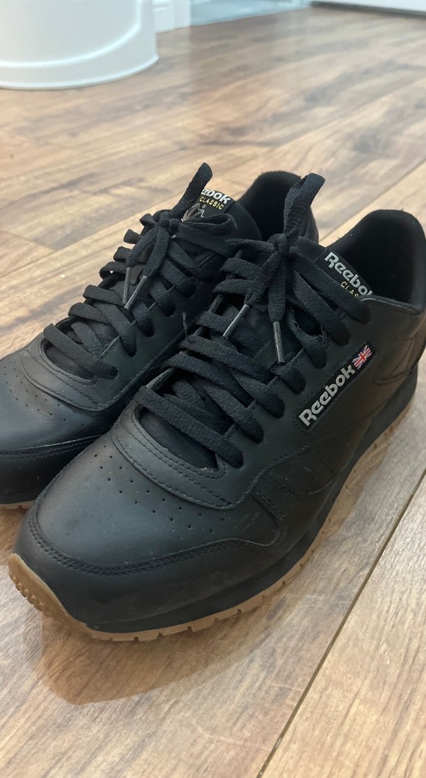 Siyah Reebok klasik erkek Spor Ayakkabı - Görsel 3