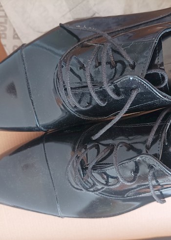 45 Beden siyah Renk Parlak Siyah Klasik Goth Erkek Ayakkabı