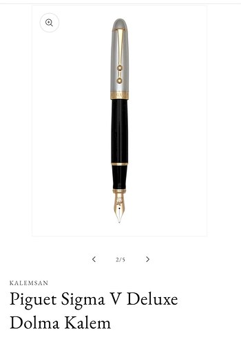 KALEMSAN Piguet Sigma V Deluxe Siyah Dolma Kalem