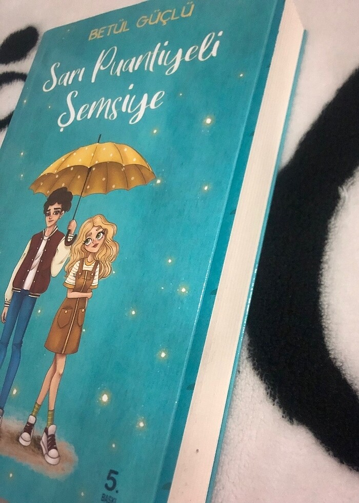 BETÜL GÜÇLÜ SARI PUANTİYELİ ŞEMSİYE - Görsel 2