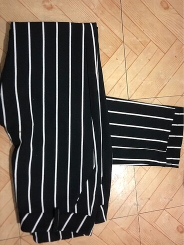 kadın yazlık çizgili 36 beden - Görsel 2