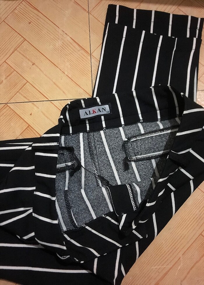 kadın yazlık çizgili 36 beden - Görsel 4