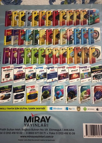 Beden Miray Yayınları AYT Kimya Soru Bankası