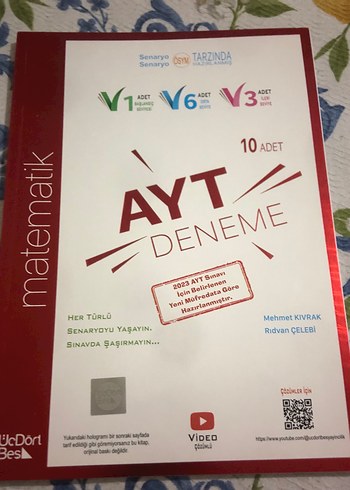 AYT Matematik 10 Adet Deneme Kitabı