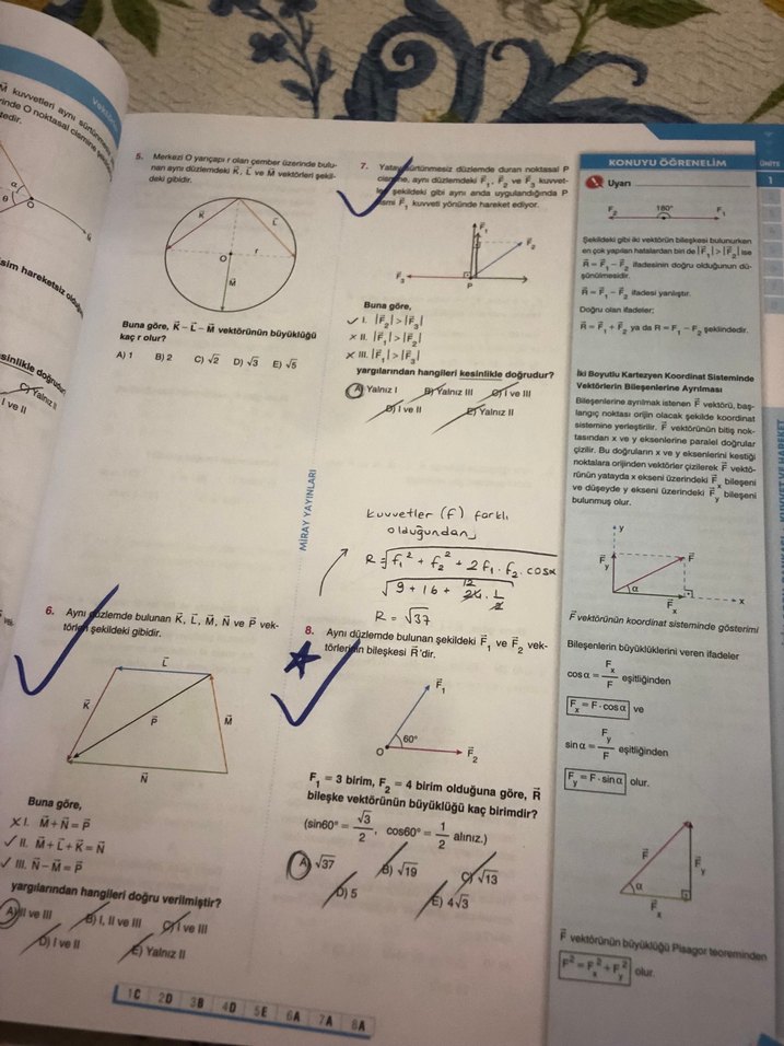 AYT Fizik Soru Bankası - Miray Yayınları - Görsel 5