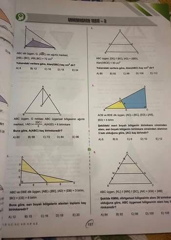 TYT-AYT Geometri Soru Bankası PDF Çözümlü - Görsel 8