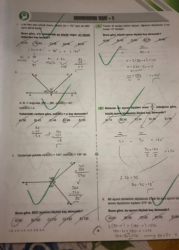 TYT-AYT Geometri Soru Bankası PDF Çözümlü - Görsel 5