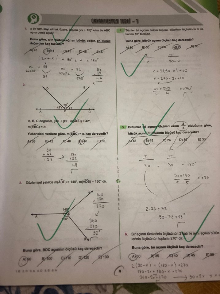 TYT-AYT Geometri Soru Bankası PDF Çözümlü - Görsel 5