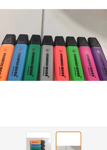 Renkli Stabilo Boss Fosforlu Kalem Seti - Görsel 2