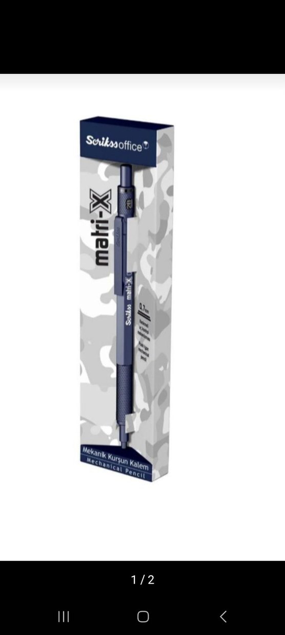 0,7 mm Mekanik Kurşun Kalem Mavi - Görsel 2