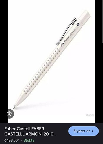 Faber Castell Beyaz Mekanik Kalem 0.7 - Görsel 2