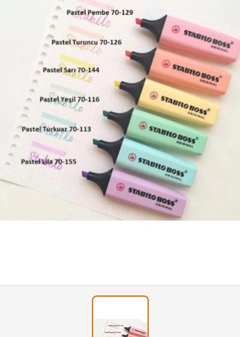 Çok Renkli Stabilo Boss Fosforlu Kalem Seti - Görsel 5