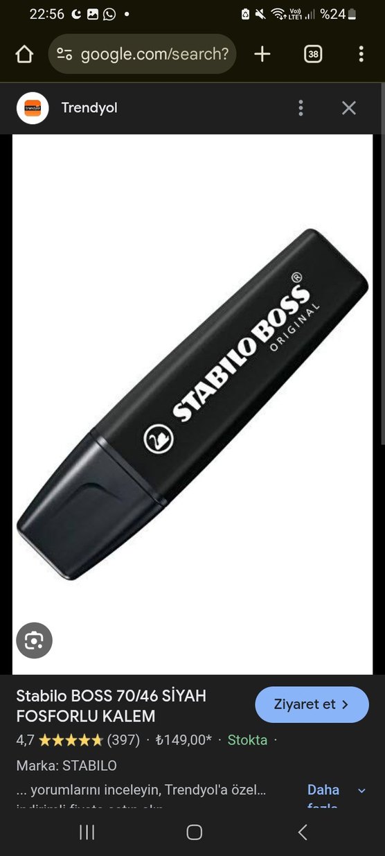 Çok Renkli Stabilo Boss Fosforlu Kalem Seti - Görsel 2