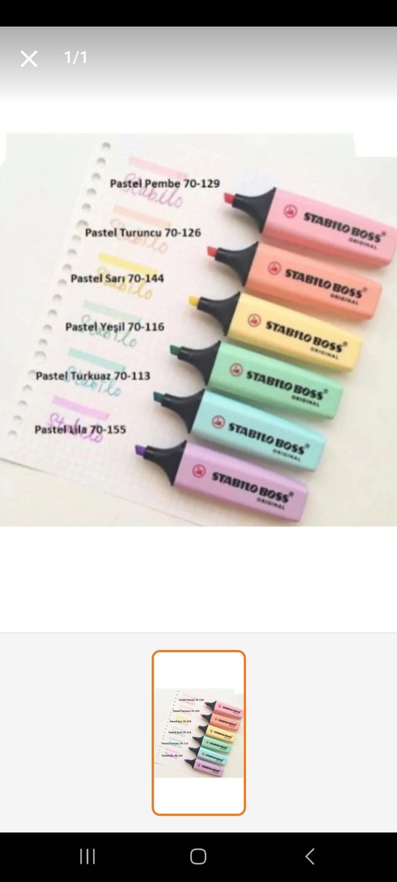 Çok Renkli Stabilo Boss Fosforlu Kalem Seti - Görsel 5