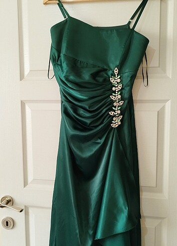 Saten gece elbise  - Görsel 2
