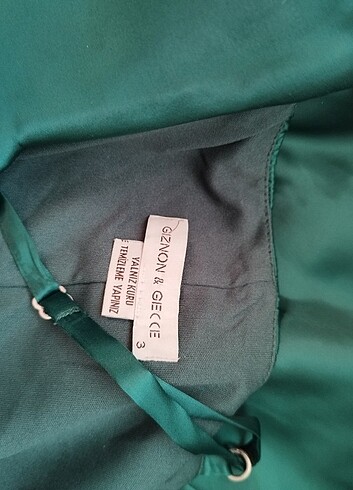 Saten gece elbise  - Görsel 4