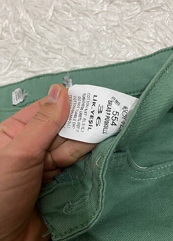 36 Beden yeşil Renk Jean pantolon